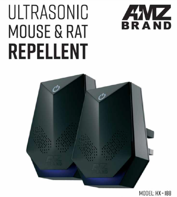 AMZ BRAND | Premium Ultrasonic Repellent for Rats and Mice - 2 pcs / 4 Modes