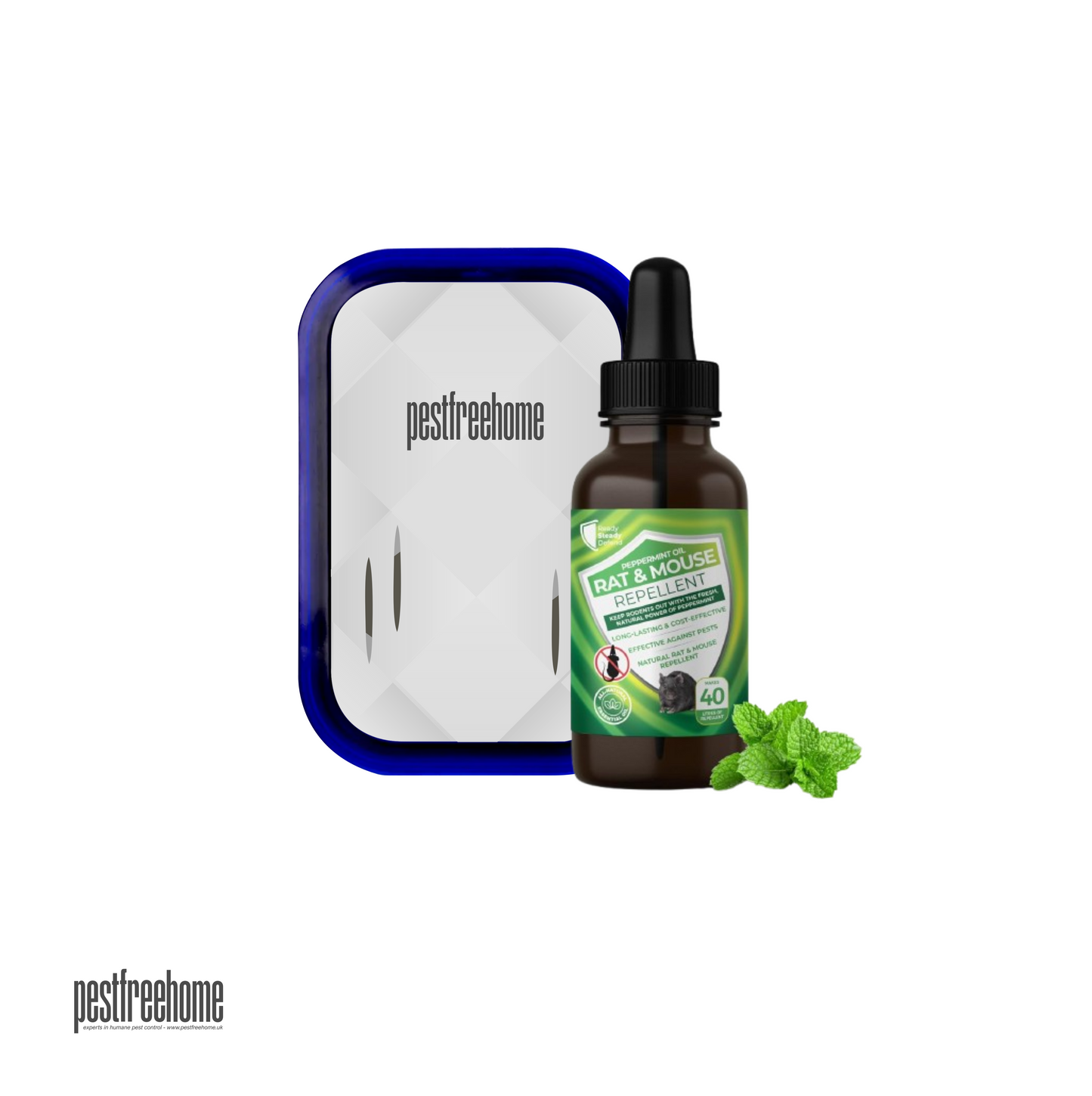 Ultrasonic Mice Repeller Plug In + DIY Rodent Repellent Oil Mixture ( approx 40l )