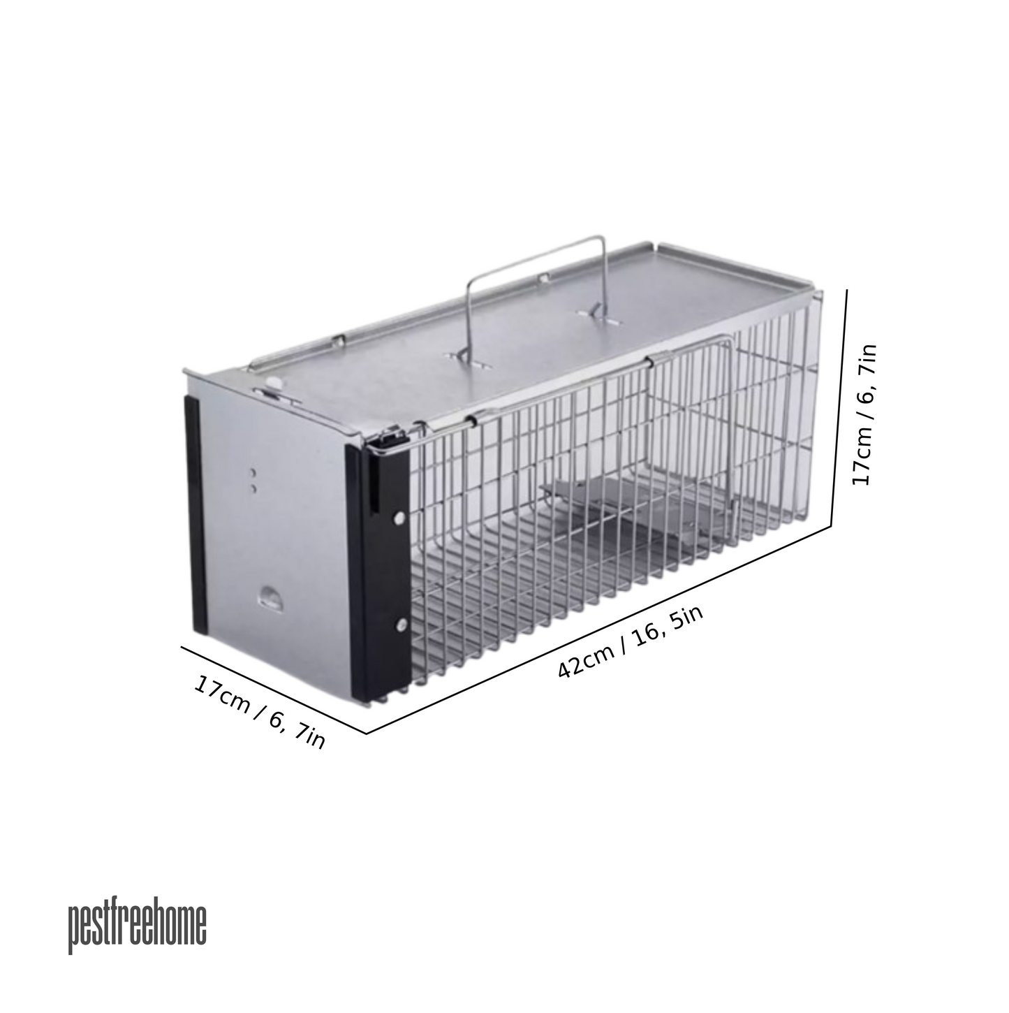 Large Steel Catch and Release Mechanism Rat and Rodent Trap / 100% Humane - 1pcs