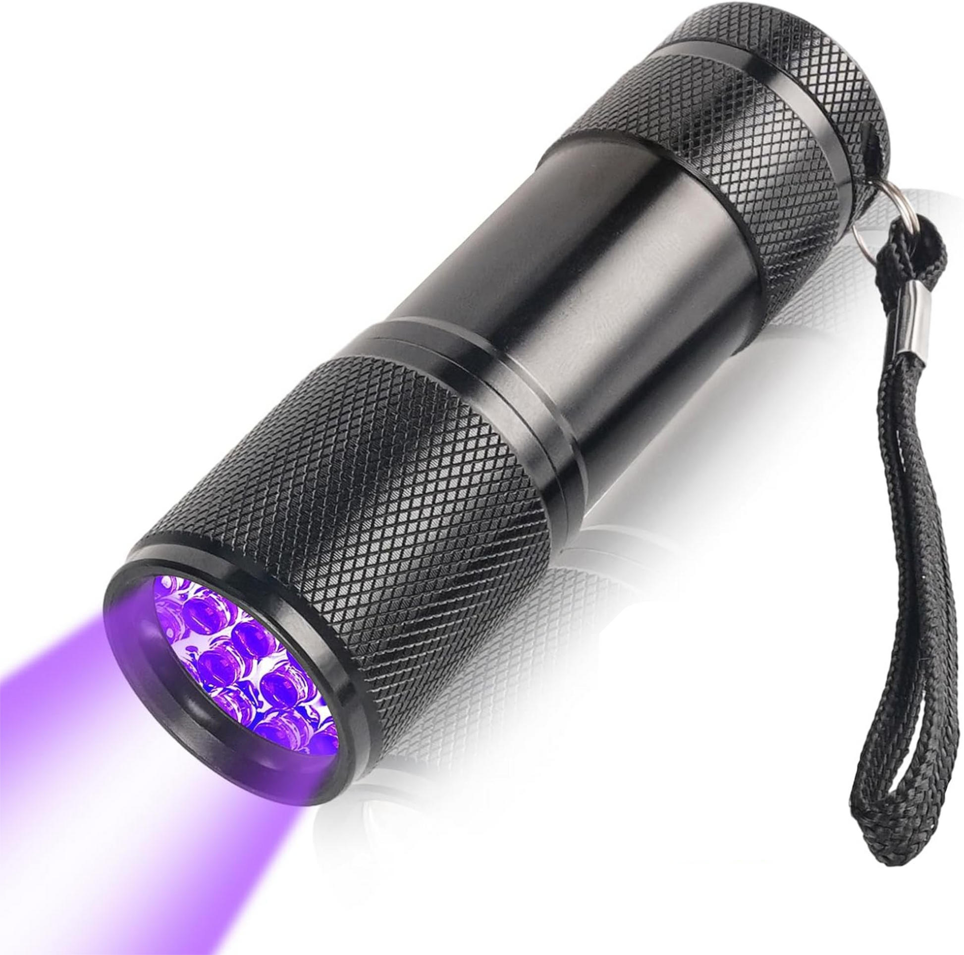 Powerful UV Black Light Flashlight – 9 LED Ultraviolet Torch with Batteries
This compact and durable UV flashlight features a high-powered 9 LED ultraviolet light, ideal for detecting rodent tracking dust, pet urine stains, counterfeit detection, and fluorescence testing. Designed with a non-slip grip and a wrist strap for easy handling, it includes three AAA batteries for immediate use. Perfect for humane pest control, mineral inspection, and security verification.